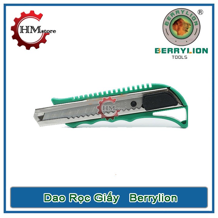 Dao Rọc Giấy Berrylion (Loại Tốt Dày) - Dao Cắt Giấy Thủ Công, Cắt Thùng Carton, Dao Khui Hàng Sư Tử