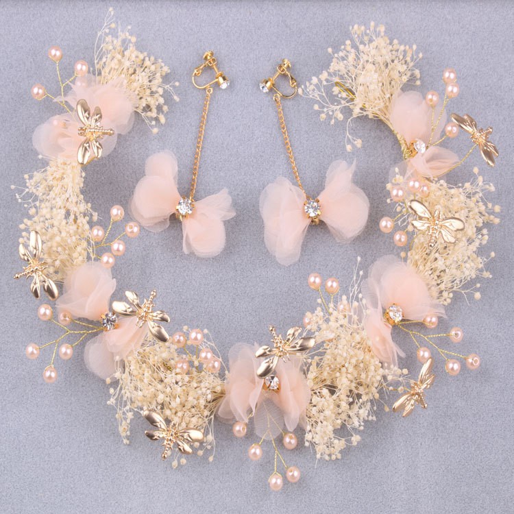 Combo Cài Tóc Hoa Đính Kèm Nơ CỰC XINH MS: CA22 - Hưng Long PC