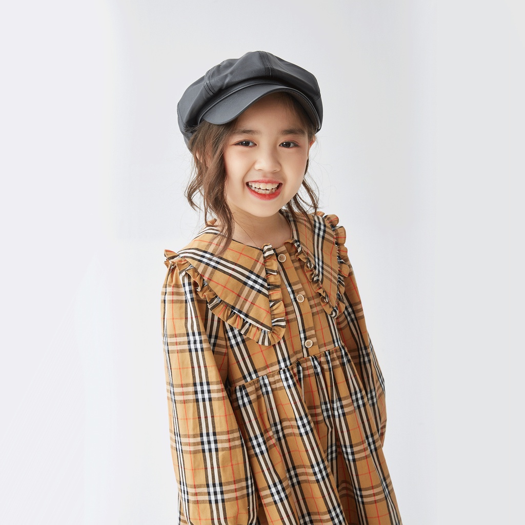 Váy họa tiết kẻ JOOKYLI bé gái 48G0857