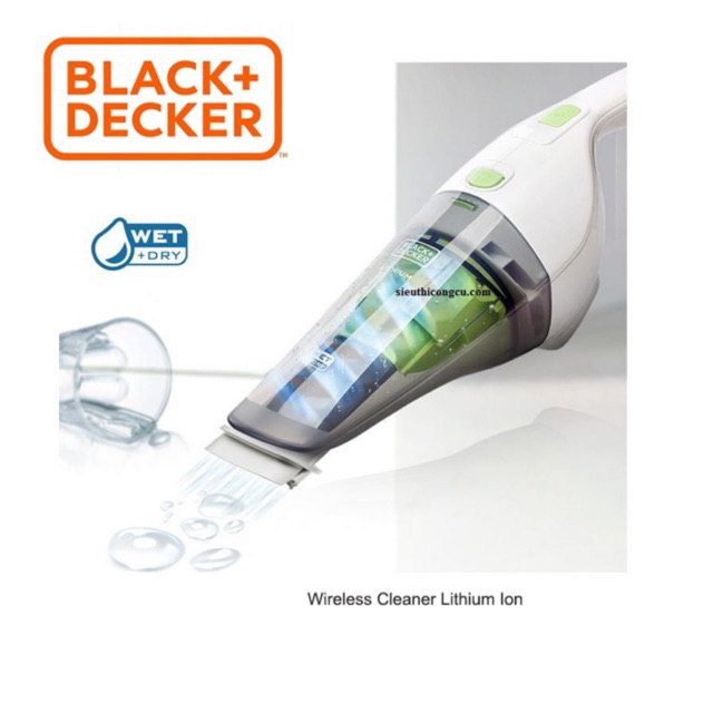 Máy hút bụi 7.2v Black &amp; Decker WD7201G