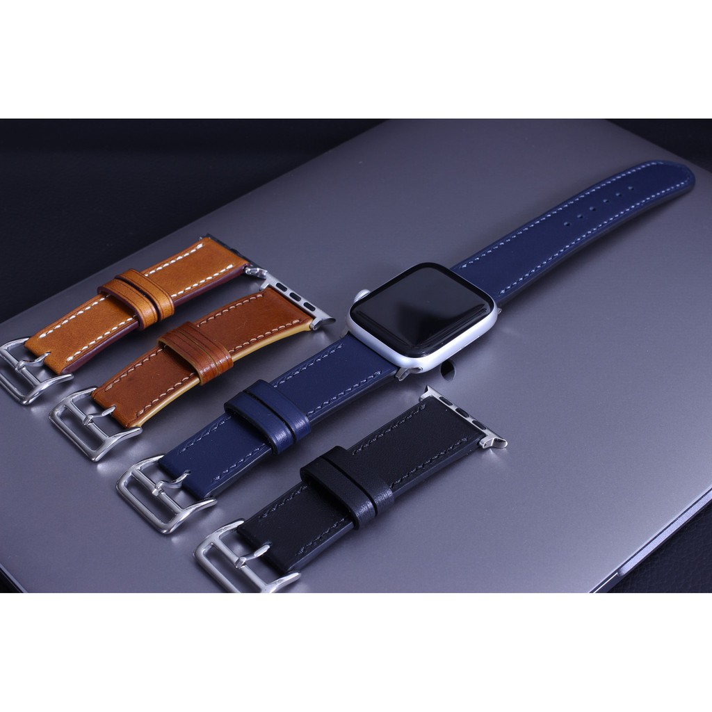 Dây đồng hồ Apple Watch màu Vàng Bò thương hiệu Lion Leather