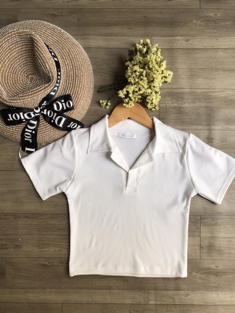 ÁO CROPTOP CỔ TRỤ POLO | BigBuy360 - bigbuy360.vn