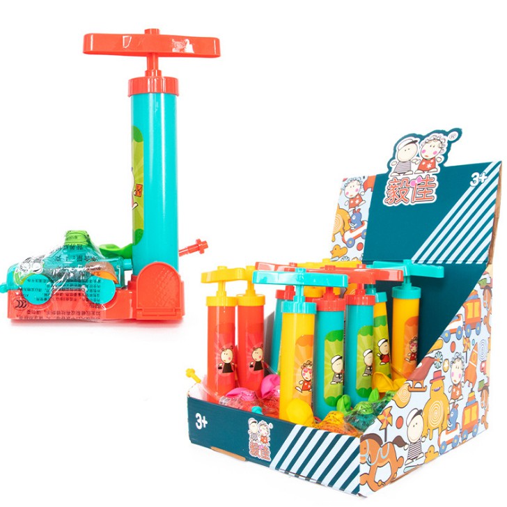 Đồ chơi bơm bóng , kèm ô tô chạy đà cho bé