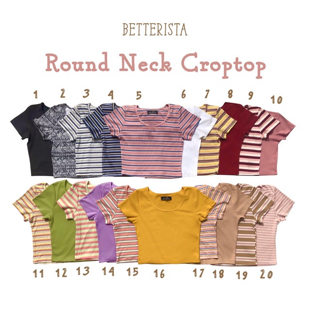 Áo Croptop Cổ Tròn