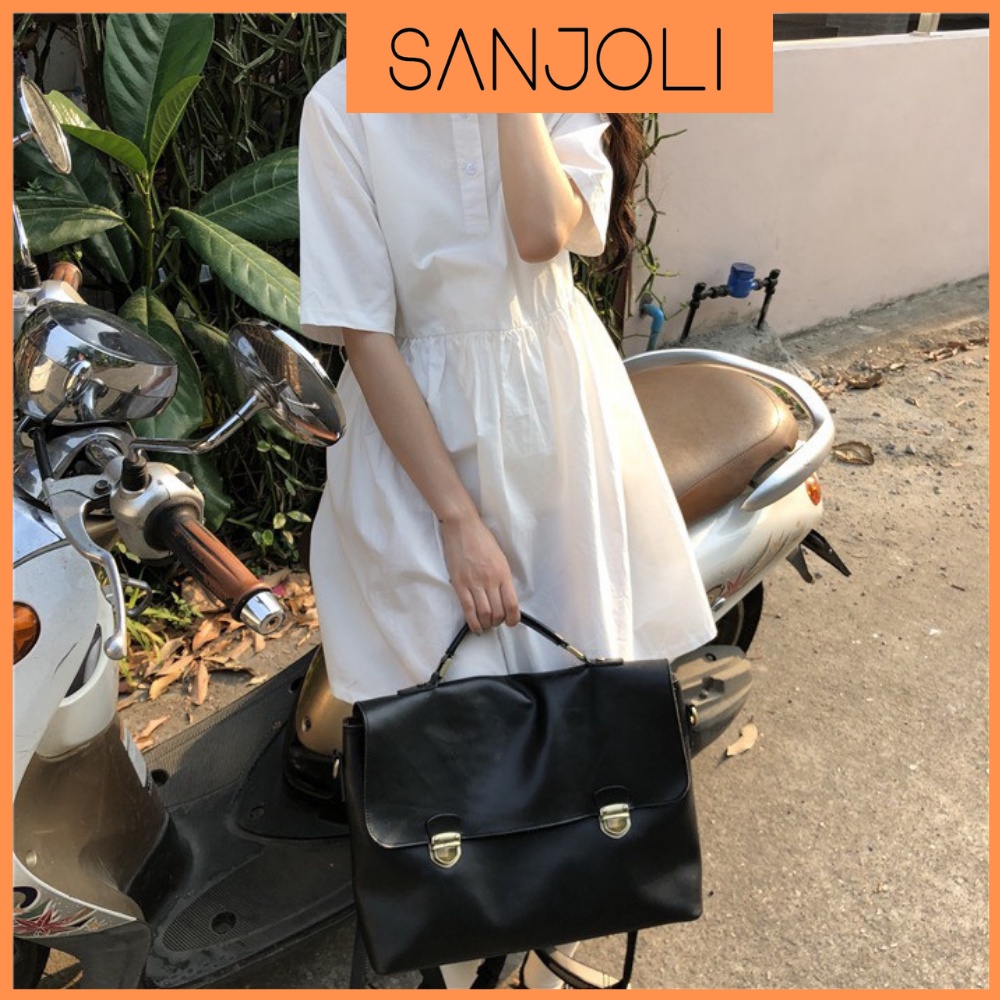 Đầm Babydoll Trắng SANJOLI Váy Đi Dự Tiệc Cưới Ngắn Dáng Xòe Form Rộng Đẹp Cổ Sơ Mi Thiết Kế Cao Cấp VD044 | BigBuy360 - bigbuy360.vn