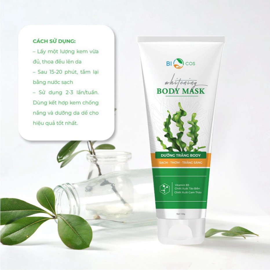 Kem Dưỡng Da Toàn Thân Whitening Body Mask 150g - Ủ Trắng, Giảm Thâm Nám, Dịu Da Thơm Mát | BigBuy360 - bigbuy360.vn