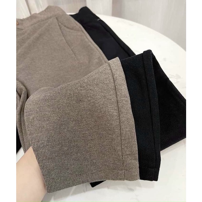 Quần Tây Baggy Chất dạ tăm  dáng baggy dễ mặc siêu ấm áp
