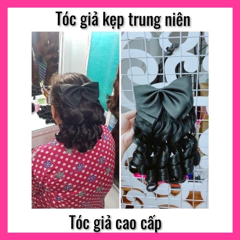 Tóc kẹp trung niên chất lượng bao thị trường  ❇️freeship ❇️