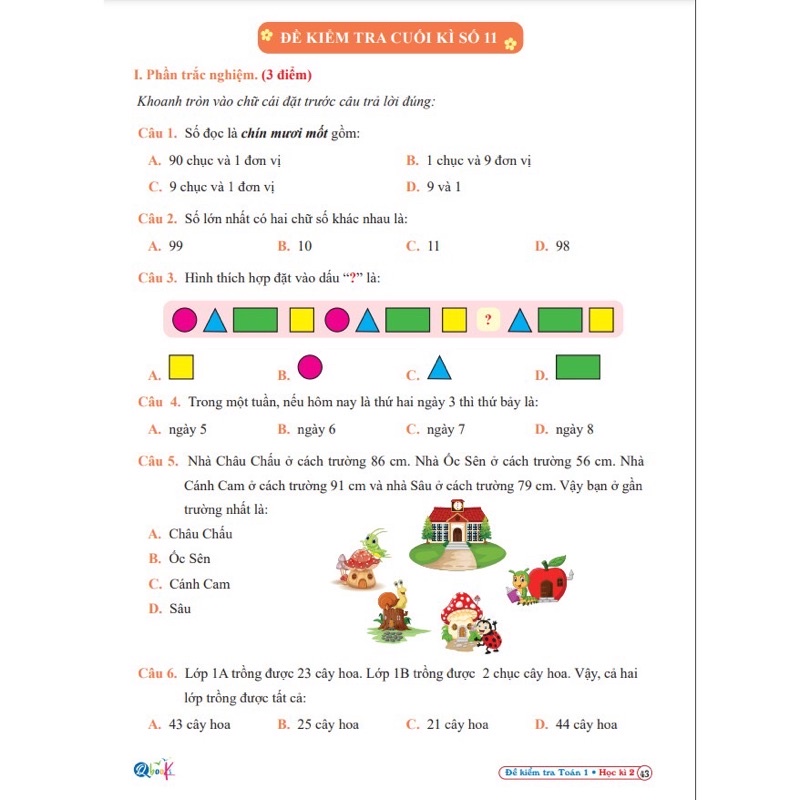 Sách Đề Kiểm Tra Toán 1 Kết Nối Tri Thức Với Cuộc Sống Học Kì 2