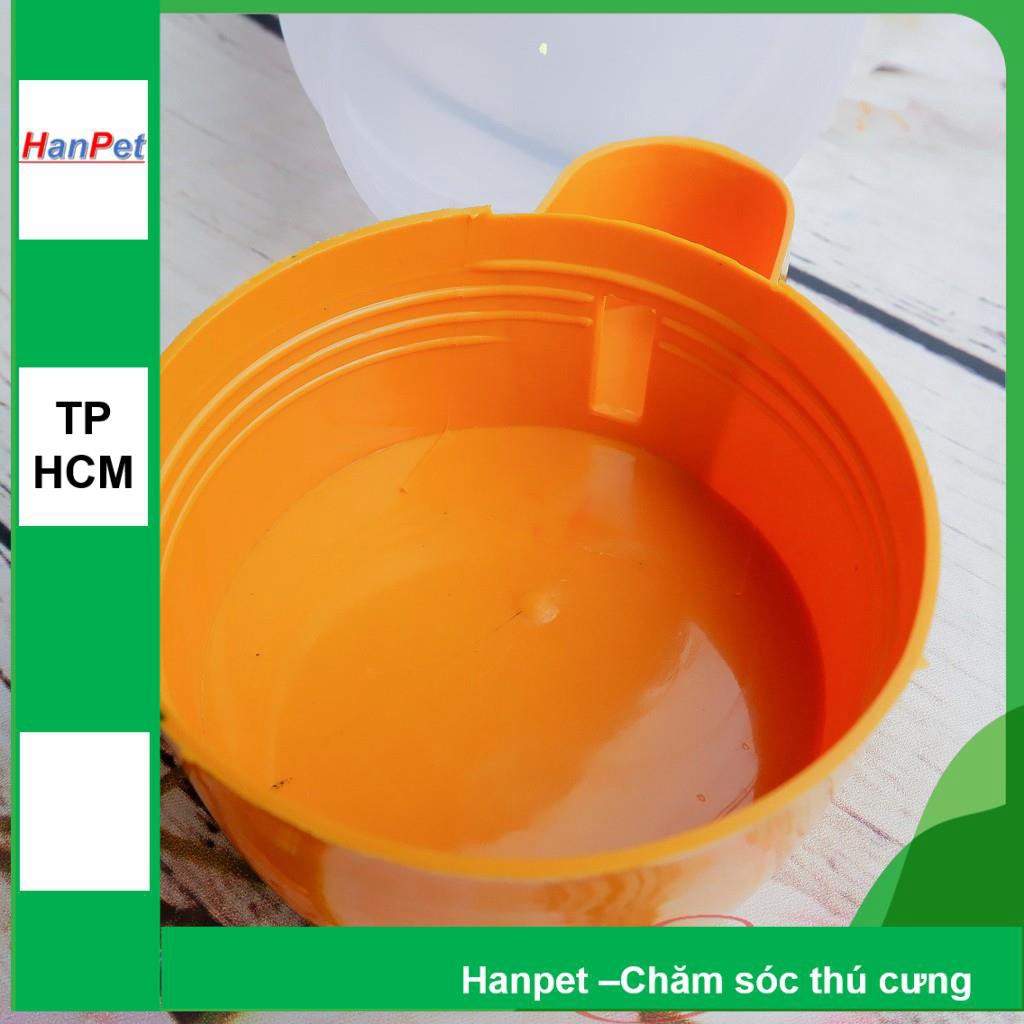 HCM-Bình uống nước gia cầm tự động cấp nước - Dạng trụ đứng đặt nền (18x10cm) - máng uống chim cảnh gà chọi, g