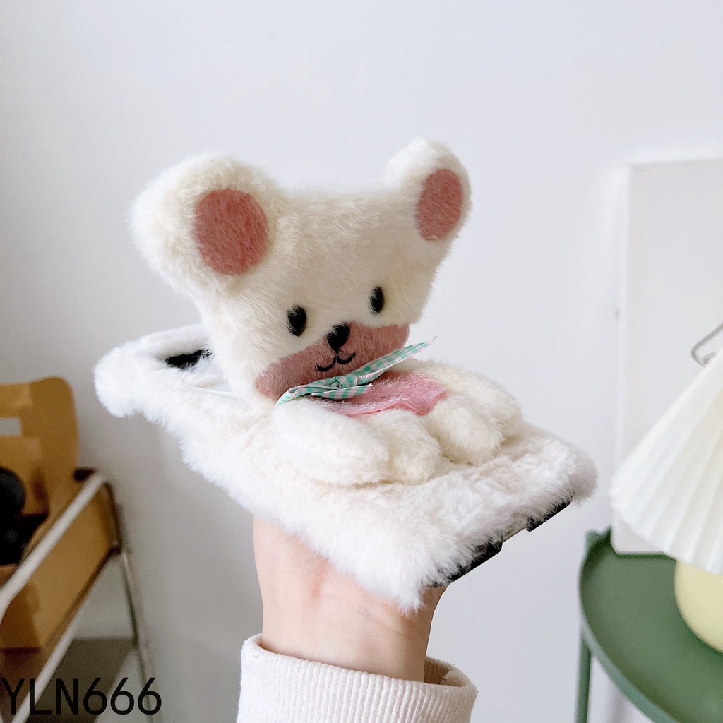 Ốp Điện Thoại Lông Nhung 3D Thời Trang Cho Samsung Galaxy Z Flip 3 5G Galaxy Z Flip 4 3 2 1 Z Flip4