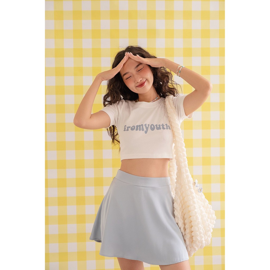 Áo croptop cộc tay Fromyouth - FY Croptop