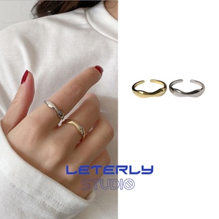  Nhẫn bạc 925 sterling F247 kiểu mở phong cách thời trang Hàn Quốc