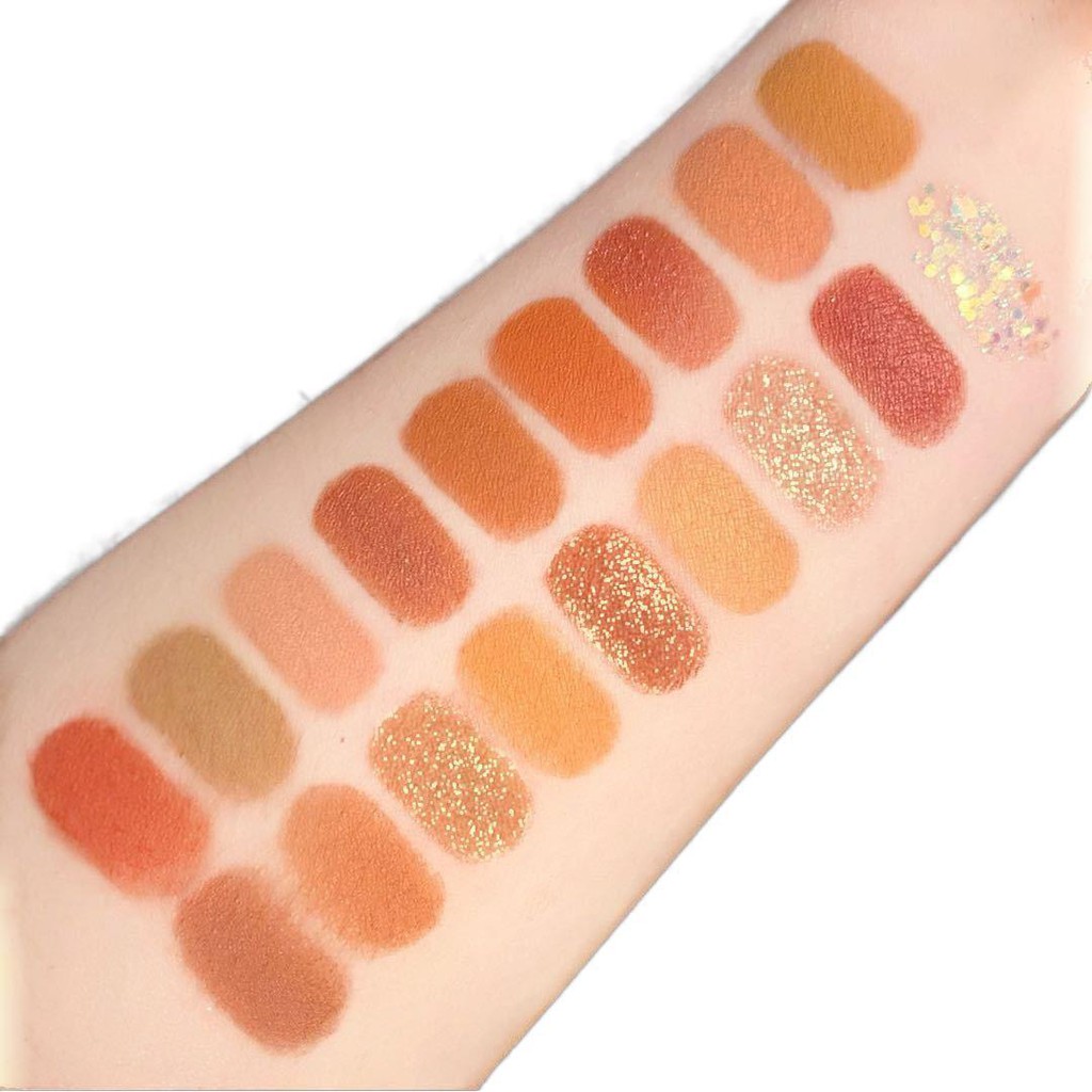 🌈🍒🐄 Bảng Phấn Mắt Bò Sữa Mugeleen 18 Ô Màu Tone Cam Nâu Siêu Tây | BigBuy360 - bigbuy360.vn