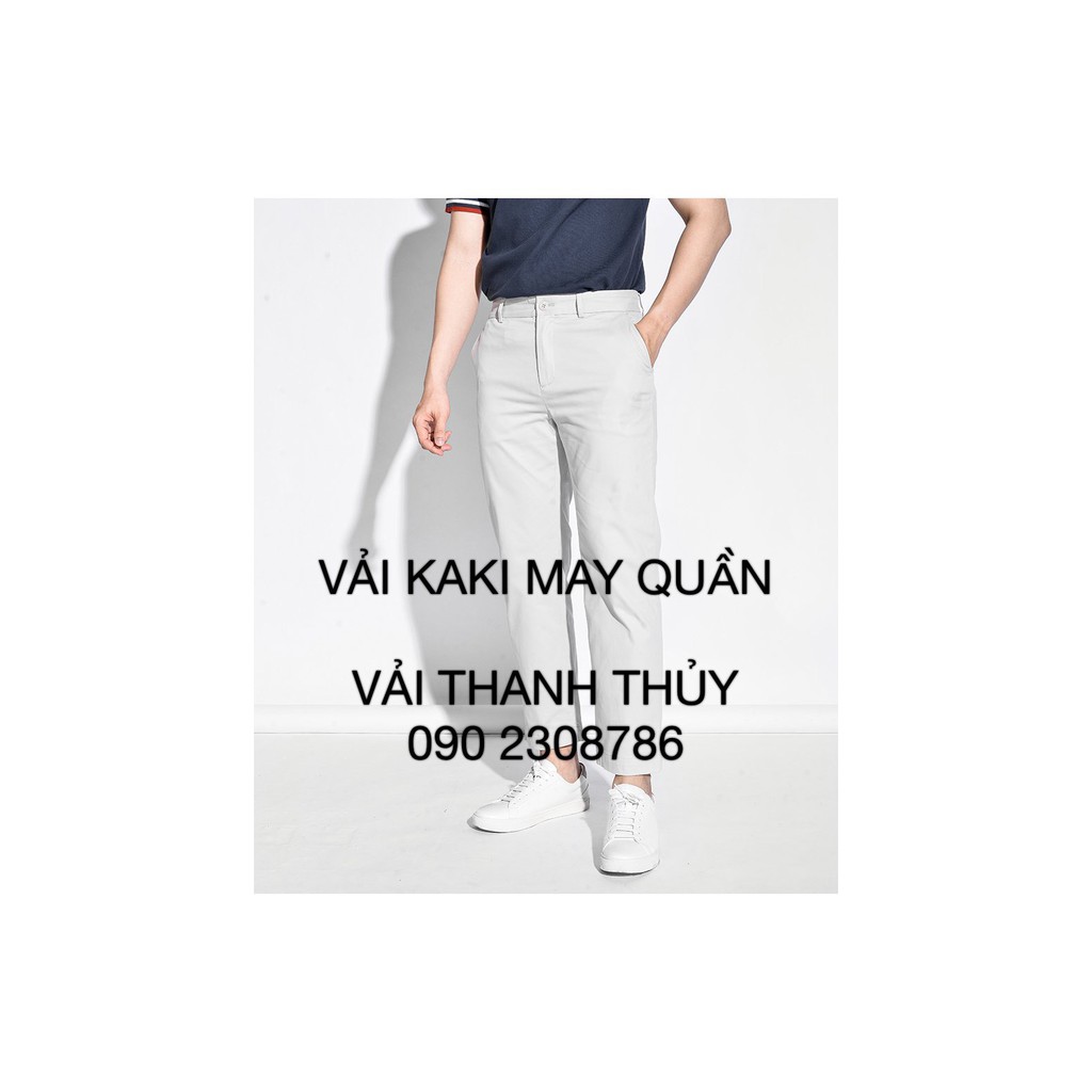 VẢI KAKI USA - TRUNG CẤP - BẢNG MÀU 1 (FORM TIÊU CHUẨN) MAY QUẦN NAM CÔNG SỞ