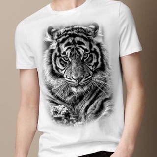 Áo thun hổ trắng đen có bigsize