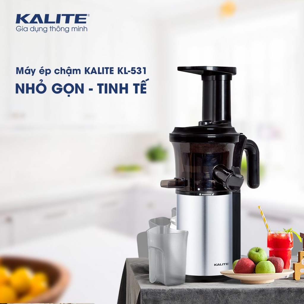 Máy ép chậm Kalite KL 531, công suất 200W, thân máy phủ inox 304