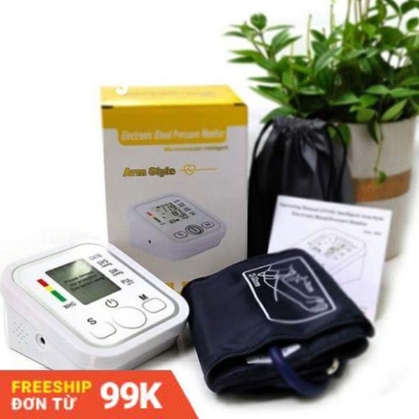 Máy Đo Huyết Áp Bắp Tay Electronic Blood Pressure Monitor - Quà Tặng Cho Ông Bà Bố Mẹ - BẢO HÀNH 1 ĐỔI 1