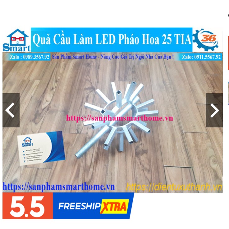 [Vielink.z]Quả Cầu Led Pháo Hoa