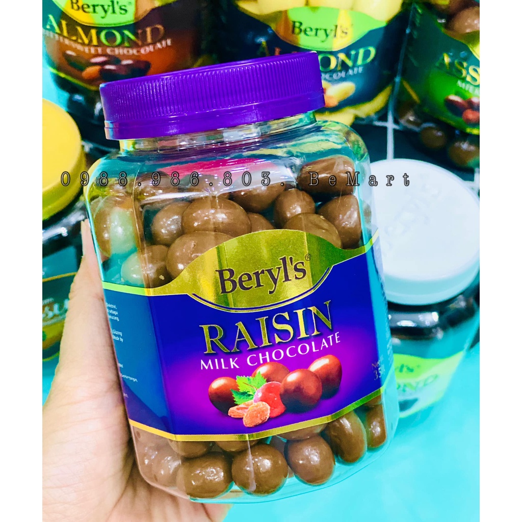 SOCOLA VIÊN TRỨNG CÓ NHÂN BERYL's hũ 350gr