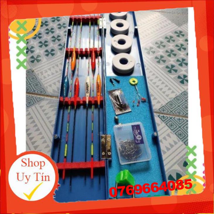 Combo Hộp Phao Câu Cá 6 Quả Kèm 14 Món Theo Kèm PHỤ KIỆN CÂU ĐÀI CÂU ĐƠN ĐẦY ĐỦ -Đ𝗢̂̀ 𝗖𝗔̂𝗨 𝟳𝟭𝟲