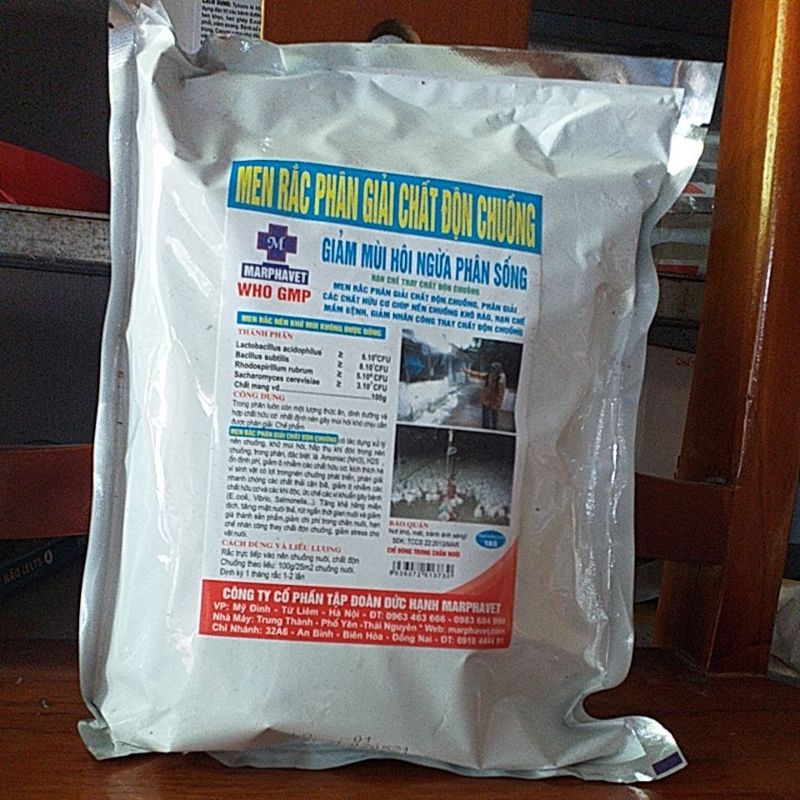 Men rắc chuồng, mùi quế, khử mùi hôi phân chó mèo, chim cảnh, gà vịt cút, gà đá, cống rãnh