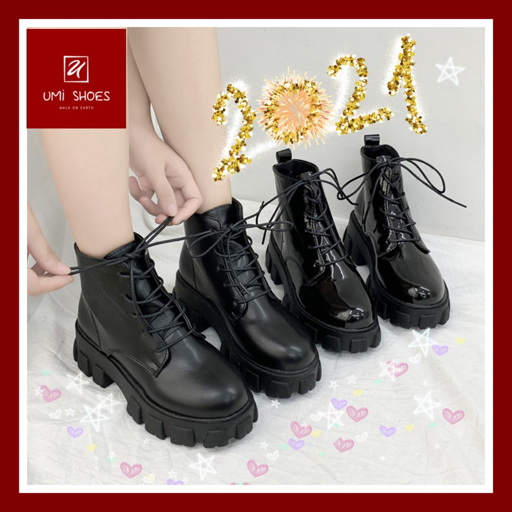 [VIDEO] Boot ulzzang nữ cổ lửng mới da bóng/da lì đơn giản cá tính màu đen năng động đi chơi hot trend xinh đẹp đế cao | BigBuy360 - bigbuy360.vn