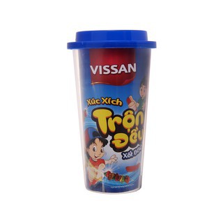 Combo 3 hộp xúc xích lắc trộn xốt BBQ Vissan ly 55g