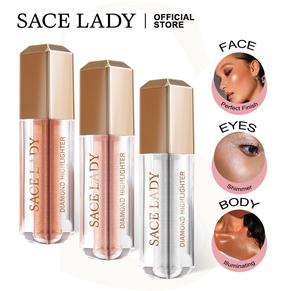 Kem Bắt Sáng SACE LADY 3g/0.11Oz Ánh Kim Cương Nhẹ Da