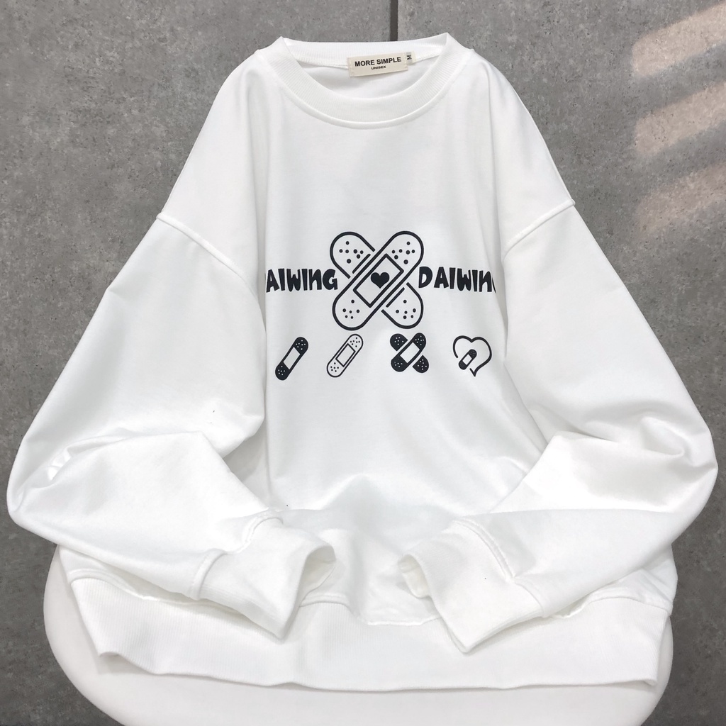 Áo Sweater Nữ Form Rộng WING Vải Nỉ Bông Phong Cách Ulzzang – Tuni Store