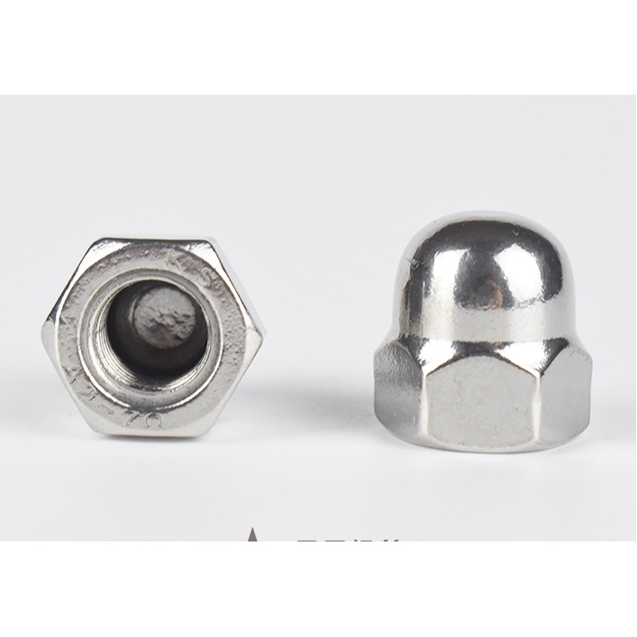 Ecu mũ inox M10, đai ốc mũ inox