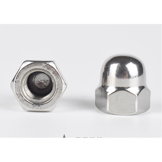 Ecu mũ inox M10, đai ốc mũ inox