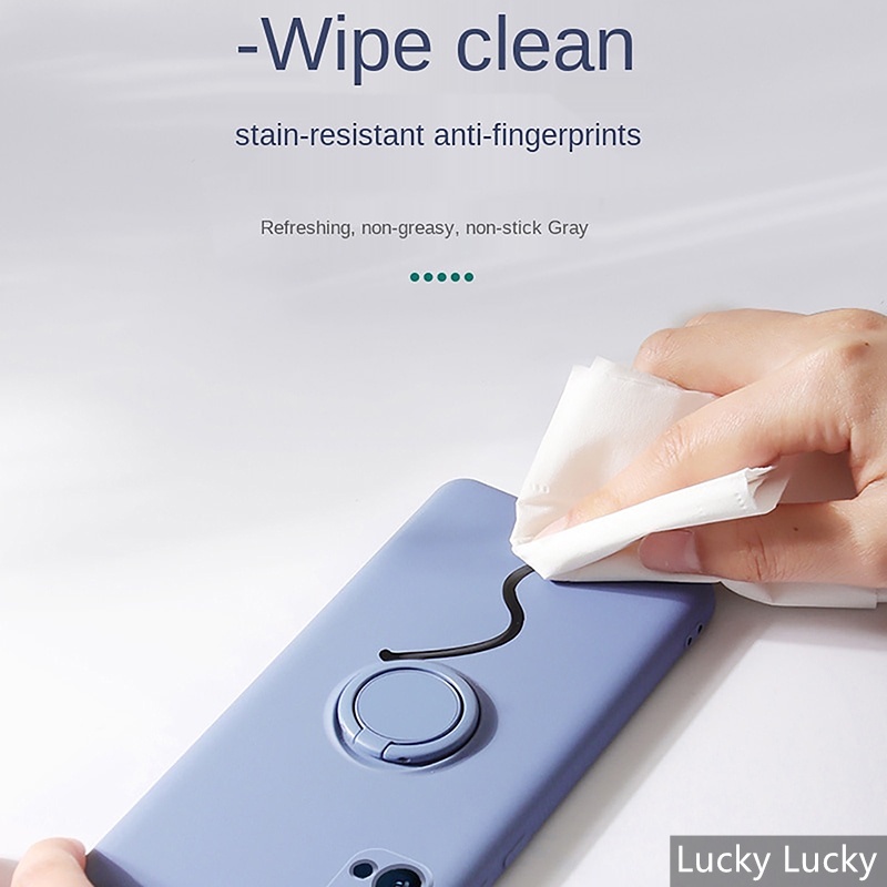 Ốp lưng Redmi Note 11 Pro 11S 4G 5G Giá đỡ vòng từ tính Chân đế Silicone mềm Bảo vệ toàn diện Máy ảnh Dây buộc Miễn phí Chống va đập Redmi Note 10 10S