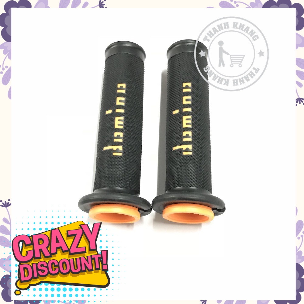 Bao tay xe máy DOMINO gắn mọi loại xe thanh khang màu cam  006001013