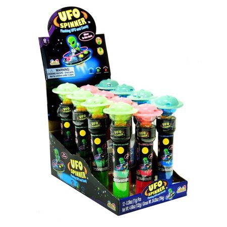 ( Bán sỉ ) Lốc 12c Kẹo mút Kidsmania UFO Spinner 11gr