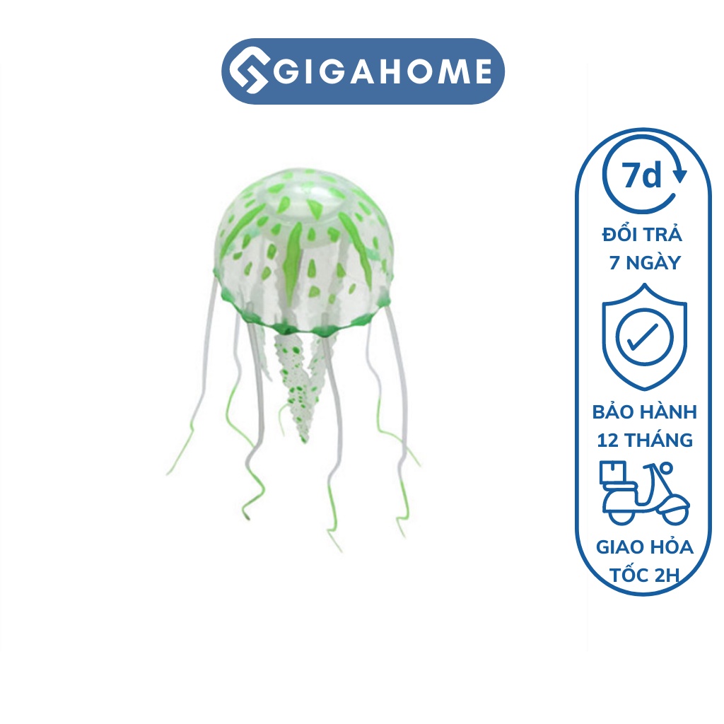 Sứa Giả Trang Trí Bể Cá, Hồ Cá Mini Phát Sáng Nếu Tiếp Xúc Với Đèn GIGAHOME 4942