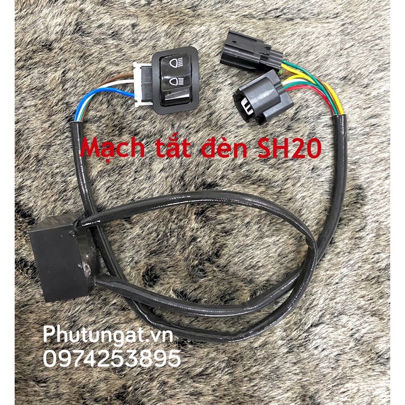 Mạch tắt đèn xe SH 2020_ SH cao sử dụng công tắc passing zin của xe