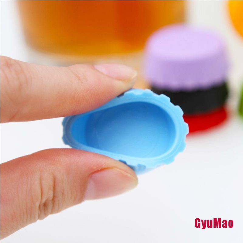 Set 6 Nắp Silicone Đậy Chai Bia/Nước Ngọt Tái Sử Dụng Tiện Lợi