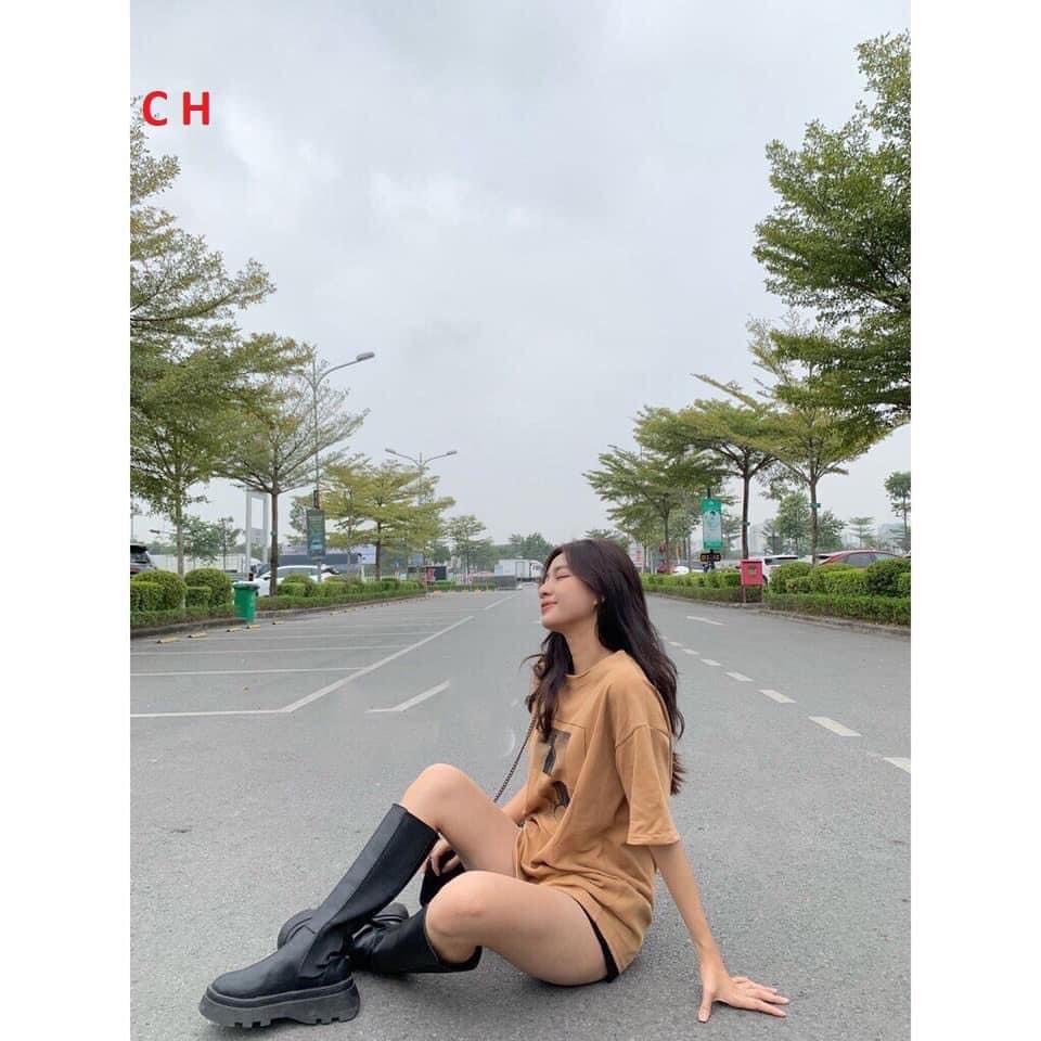 Áo phông cô gái ô vuông HARIQUEEN