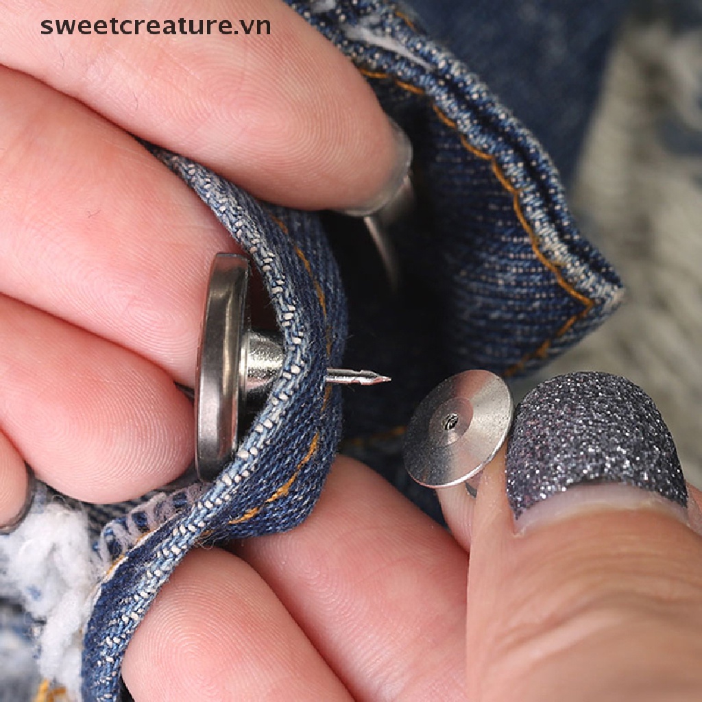 Nút bấm quần jean bằng kim loại 17mm DIY