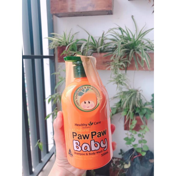 sữa tắm đu đủ cho bé