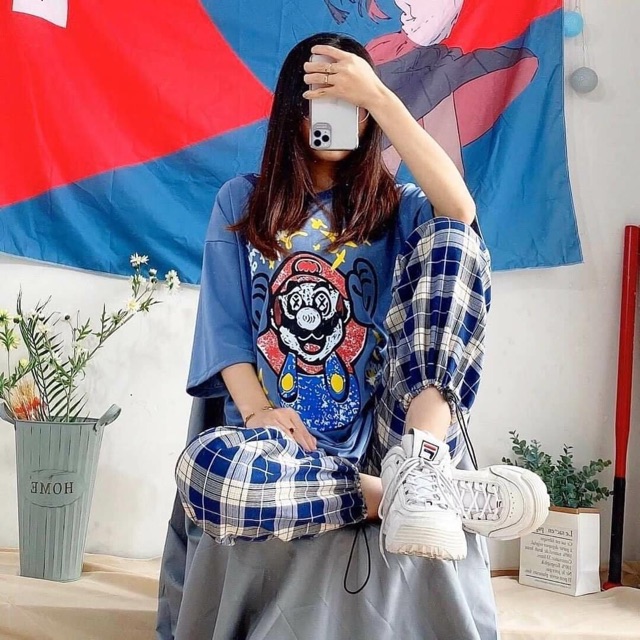 [ẢNH THẬT] SET ÁO UNISEX + JOGGER PANT MARIO