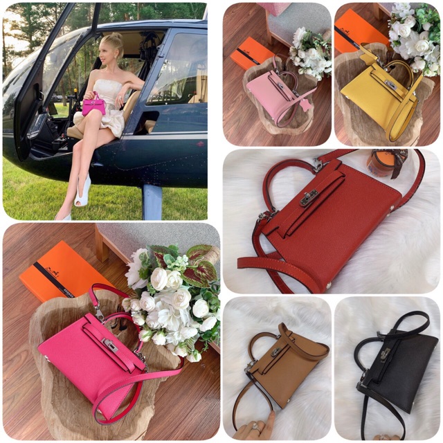 Túi HM KELLY MINI MÀU HỒNG ĐẬM