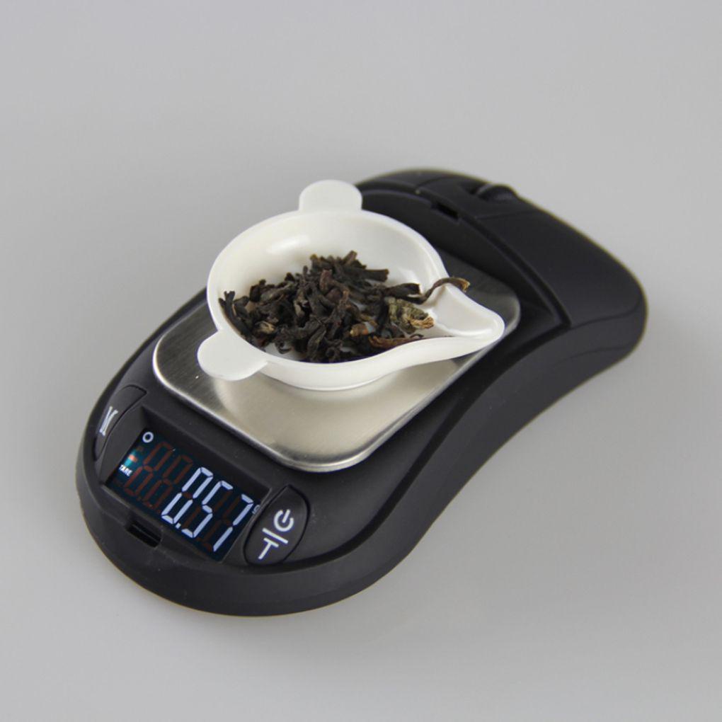 Cân Điện Tử Mini 0.01g-100-500g Hình Chuột Tiện Dụng
