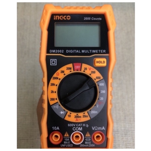 [RẺ NHẤT SHOPEE] Đồng hồ đo điện vạn năng INGCO DM2002
