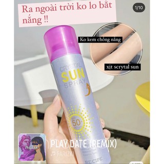 Xịt Chống Nắng Cảm Biến Nhiệt Crystal Sun Spray SPF50+/PA+++