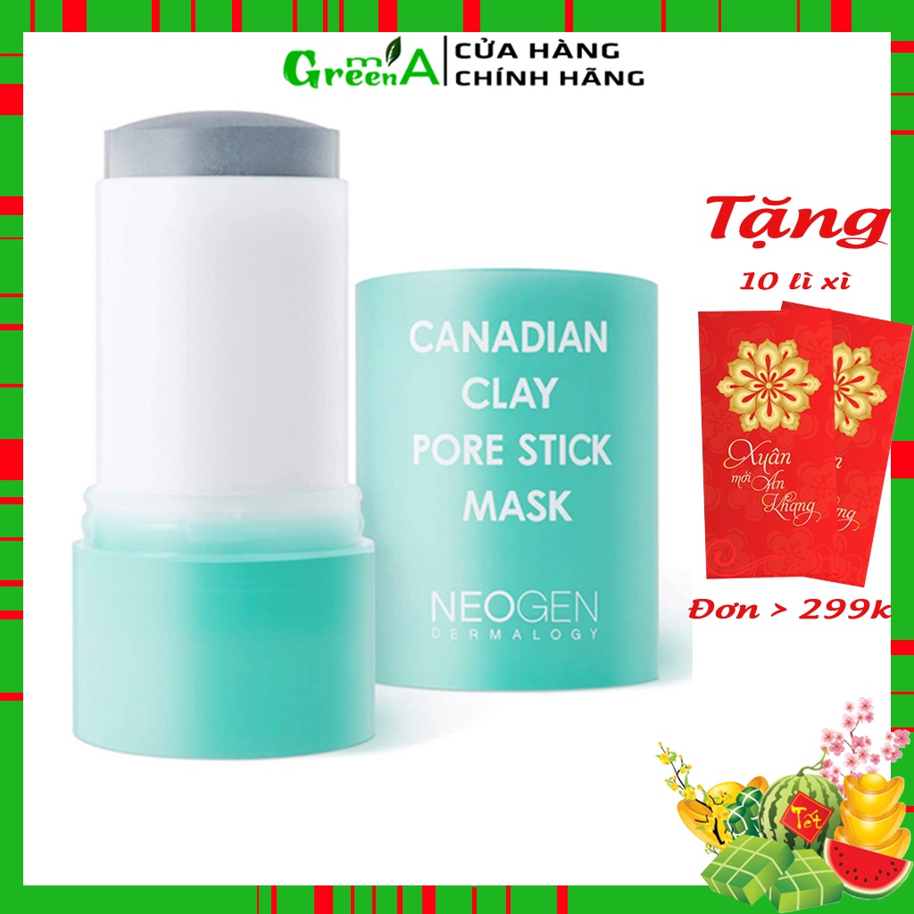 Thanh Lăn Giảm Mụn Đầu Đen Neogen Mặt Nạ Đất Sét Bùn Băng NEOGEN DERMALOGY CANADIAN CLAY PORE STICK 28G [NHẬP KHẨU]