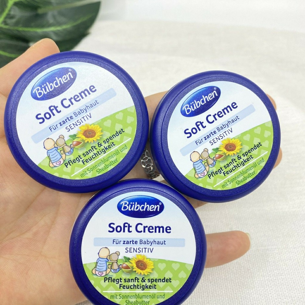 3 Hũ Kem chống hăm, chống nẻ, dưỡng da cho bé Bubchen 20ml - Đức
