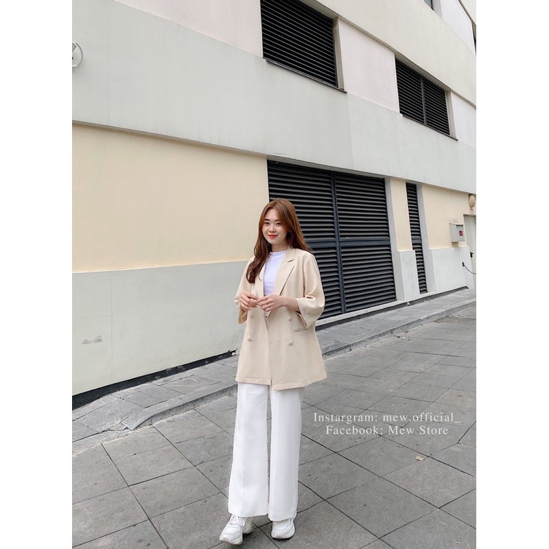 Áo blazer tay lỡ form rộng - MEW