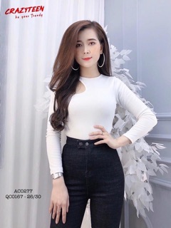 ÁO THUN ZIP KHOÉT TAY DÀI MS10898